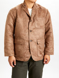 Loiter Jacket in Khaki Poly Faux Suede