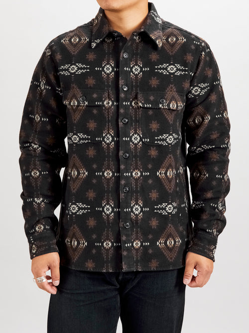 Alta Work Shirt in Black Southwestern