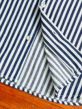 Dayton Short Sleeve Work Shirt in Indigo Stripe