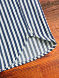Dayton Short Sleeve Work Shirt in Indigo Stripe
