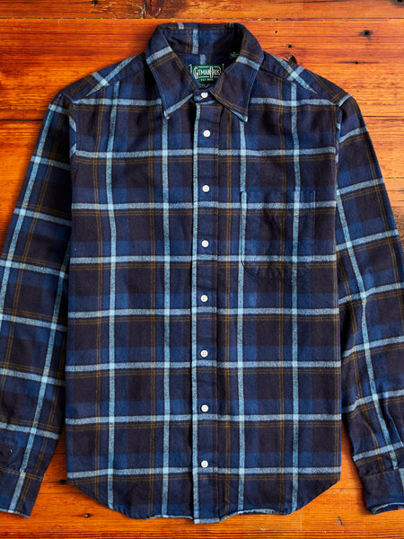 Shaggy Flannel in Blue Check