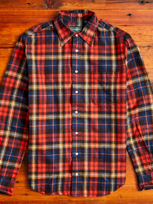 Shaggy Flannel in Red Check