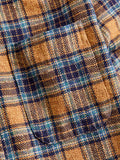 Cotton Tweed Check in Tan