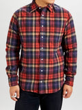 Shaggy Flannel in Red Check