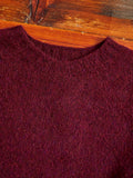 "Birth of the Cool" Wool Sweater in Bordeaux