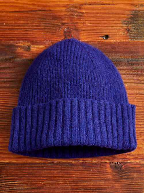 "King Jammy" Wool Beanie in Cobalt Love