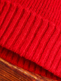"King Jammy" Wool Beanie in Red Fire