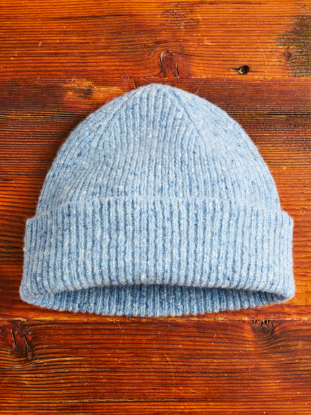 "Out of the Blue" Wool Beanie in Mirage