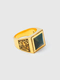 Buick Ring in Gold/Bloodstone
