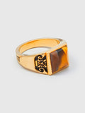 Collegiate Ring in Gold/Tiger Eye