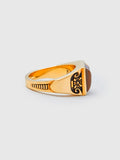 Collegiate Ring in Gold/Tiger Eye