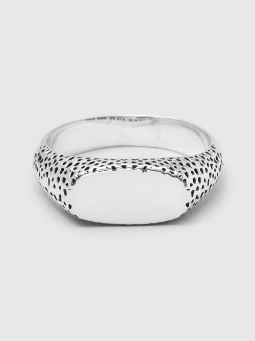 Nugget Slim Ring in Silver