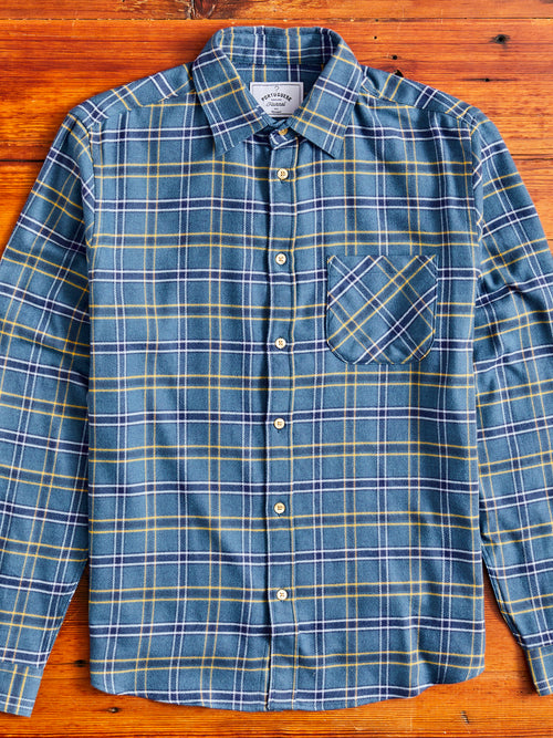 Blue Water Button-Up Shirt in Cerulean