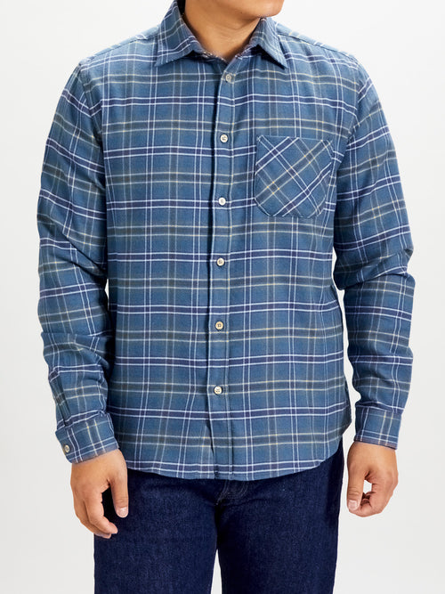 Blue Water Button-Up Shirt in Cerulean
