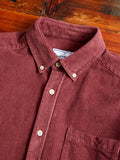 Lobo Button-Up Shirt in Bordeaux