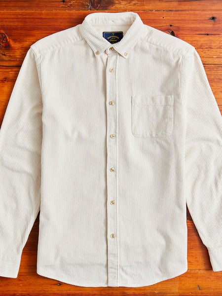 Lobo Button-Up Shirt in Ecru