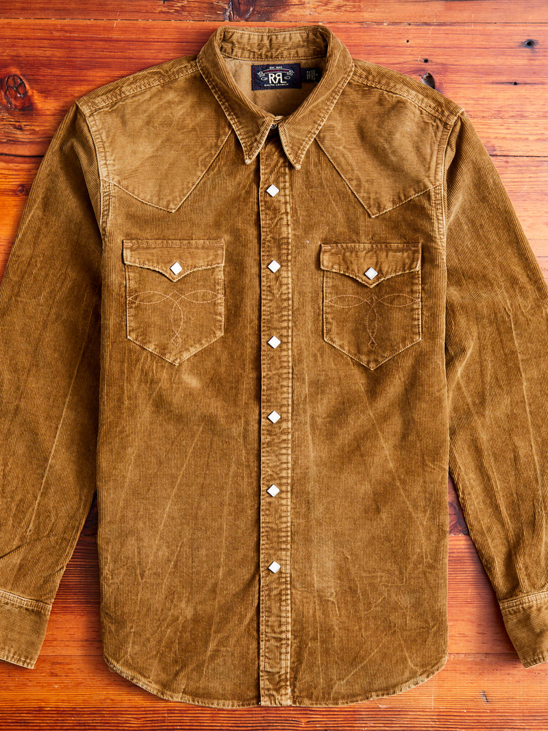 Buffalo Western Corduroy Workshirt in Faded Tan – Blue Owl Workshop