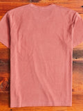 Vintage Knit Pocket T-Shirt in Red