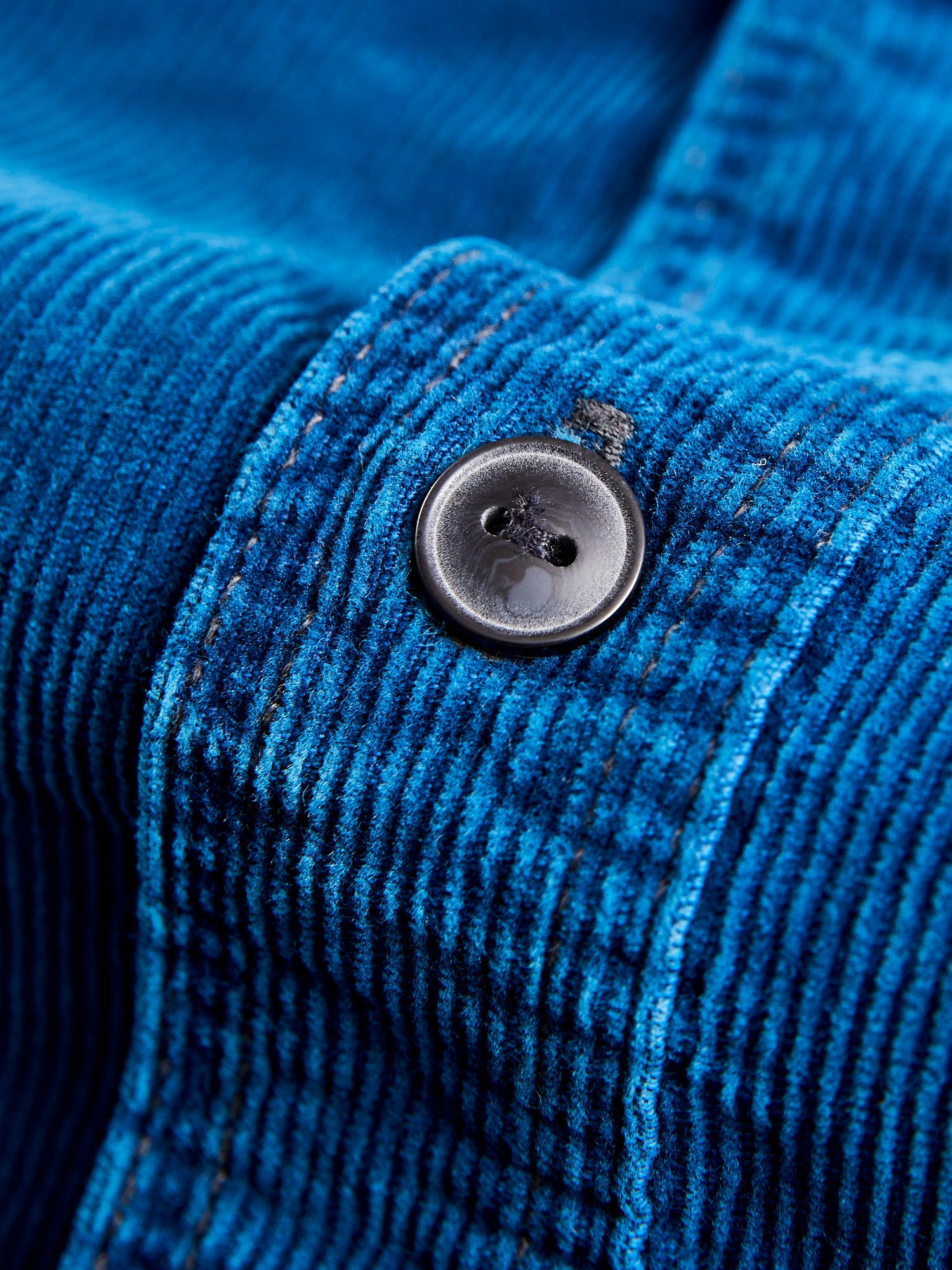Cameron Corduroy Workshirt in Medium Indigo Wash – Blue Owl Workshop
