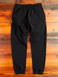 Midweight Terry Cuffed Sweatpant in Black