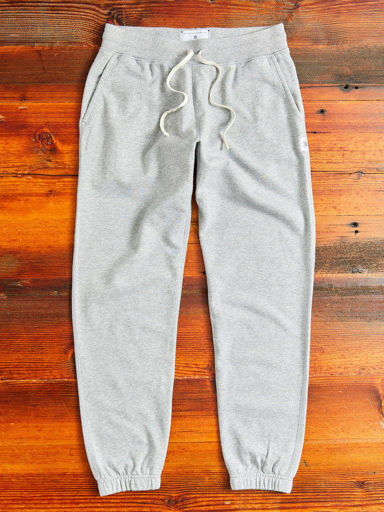 Midweight Terry Cuffed Sweatpant in Heather Grey – Blue Owl Workshop
