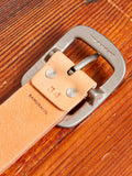 Heavyweight Curved Belt in Natural