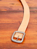 Heavyweight Curved Belt in Natural