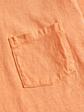 Pigment Dyed Pocket Tee in Orange Beige