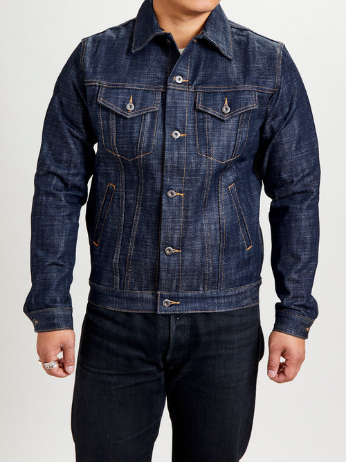 DJ-102xn "Natural Indigo" 15.4oz Selvedge Type-3 Denim Jacket