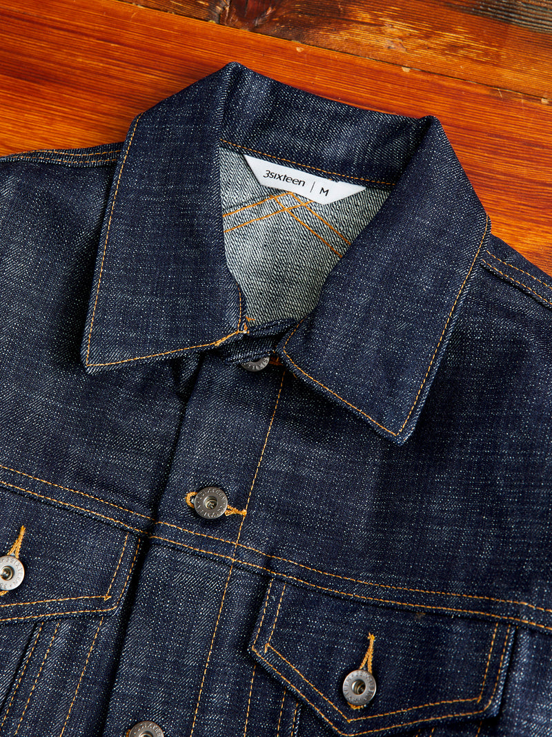 DJ-102xn "Natural Indigo" 15.4oz Selvedge Type-3 Denim Jacket – Blue ...