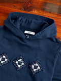 Crosspatches Pullover Hoodie in Indigo