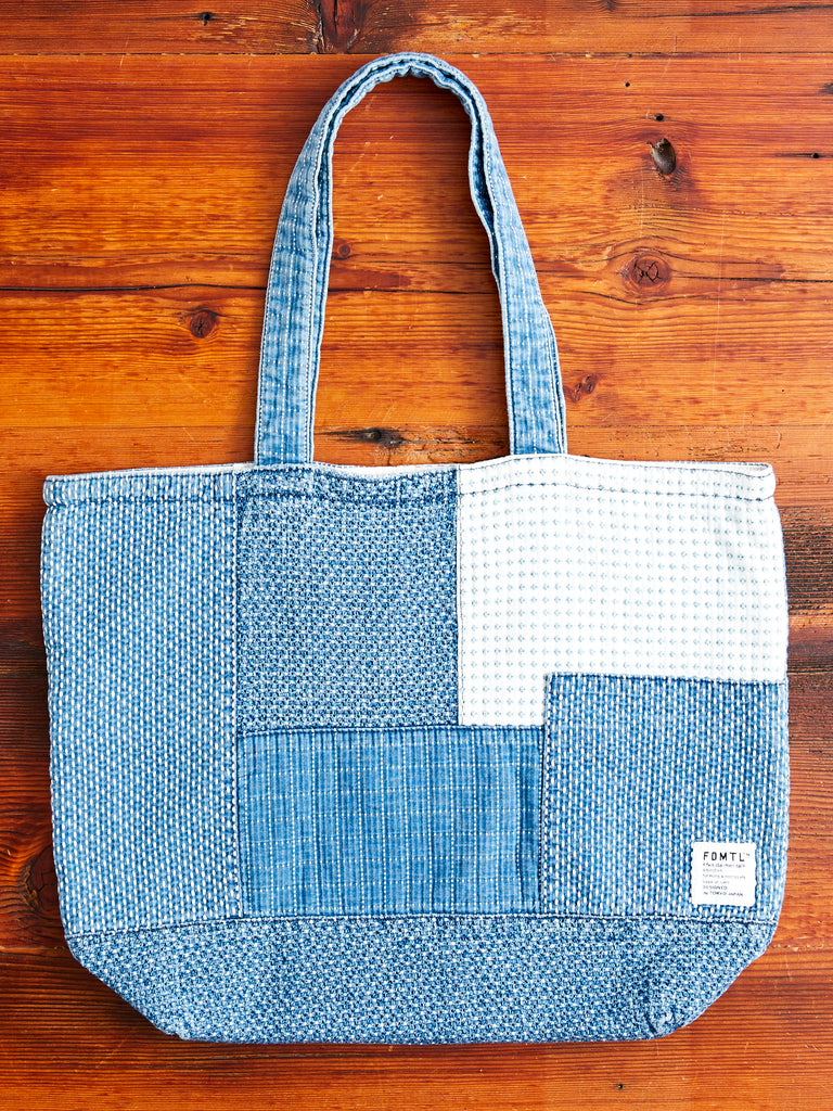 Large Boro Patchwork Tote Bag in 3-Year Wash