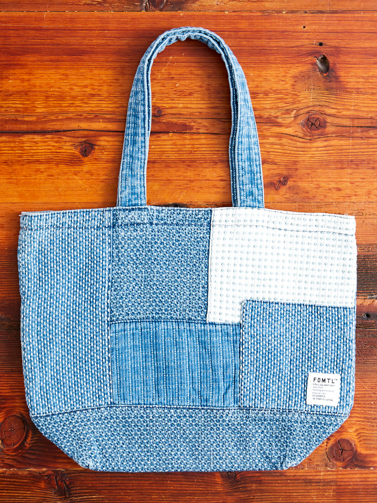 Medium Boro Patchwork Tote Bag in 3-Year Wash – Blue Owl Workshop