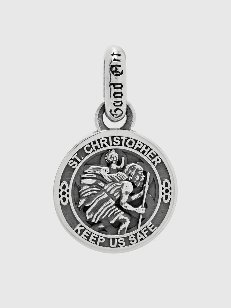 Saint Christopher Shazam Pendant in Sterling Silver