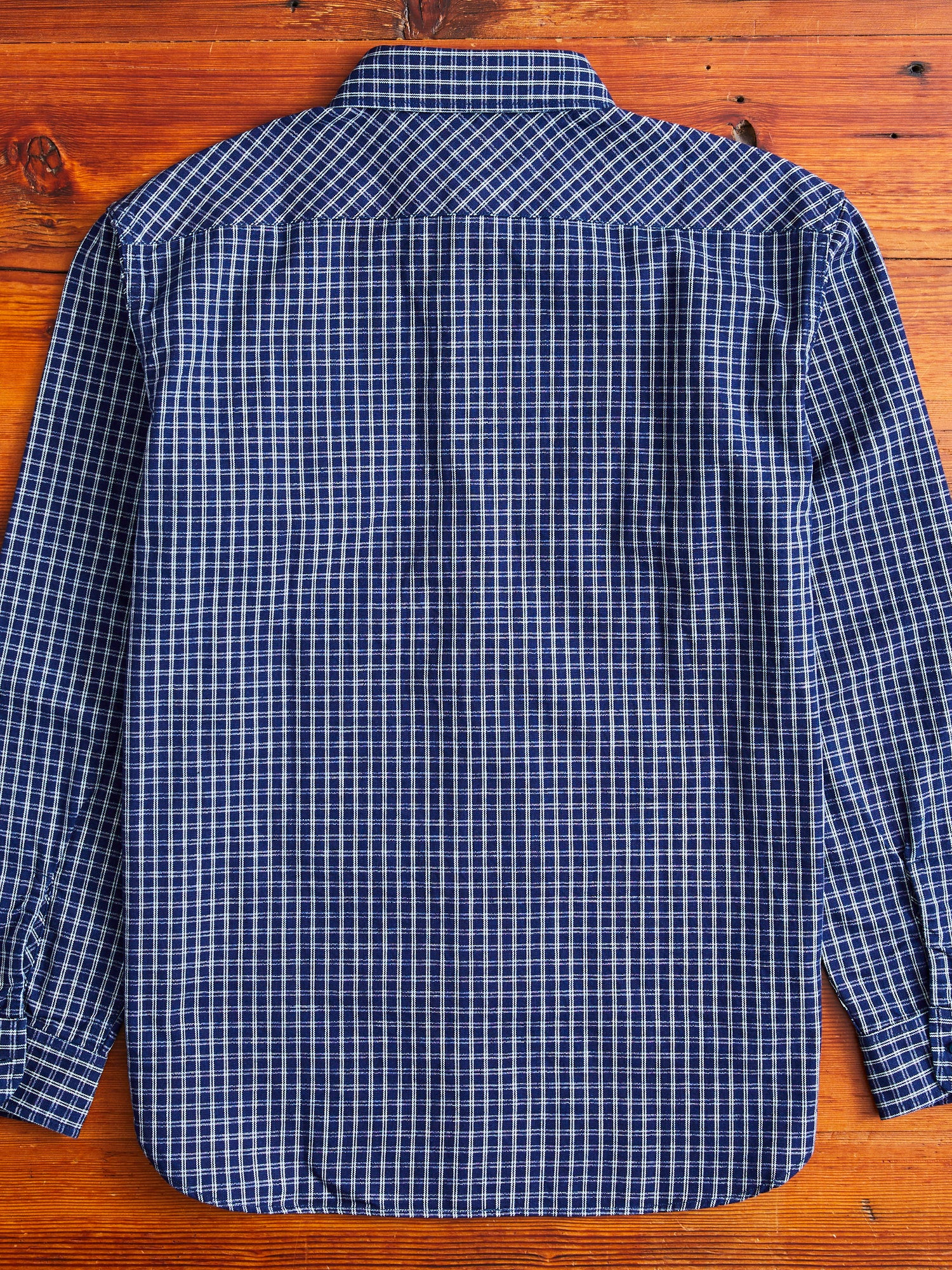 1940s Work Shirt in Indigo Check – Blue Owl Workshop