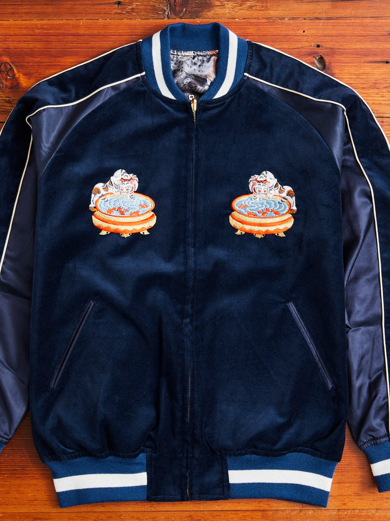 Reversible Souvenir Jacket in Navy