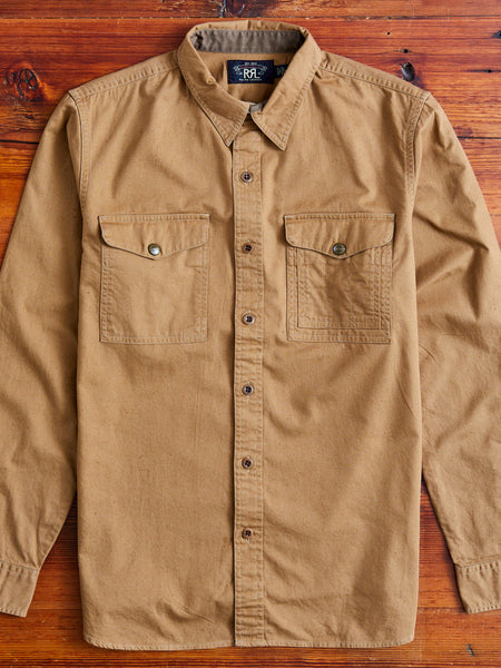 Seattle Canvas Workshirt in Faded Tan