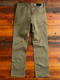 Bedford Cord Five Pocket Trousers in Faded Olive
