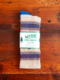 Recycled Cotton Camp Socks in Bucking Bronc