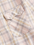 Washed Flannel Pearl Snap Shirt in Abiquiu Sunset