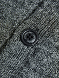 Shetland Wool Cardigan in Gray