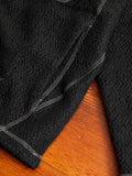 Recycled Wool Jacquard Zip Jacket in Black