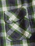 Crosscut Flannel in Emerald Shaggy Check