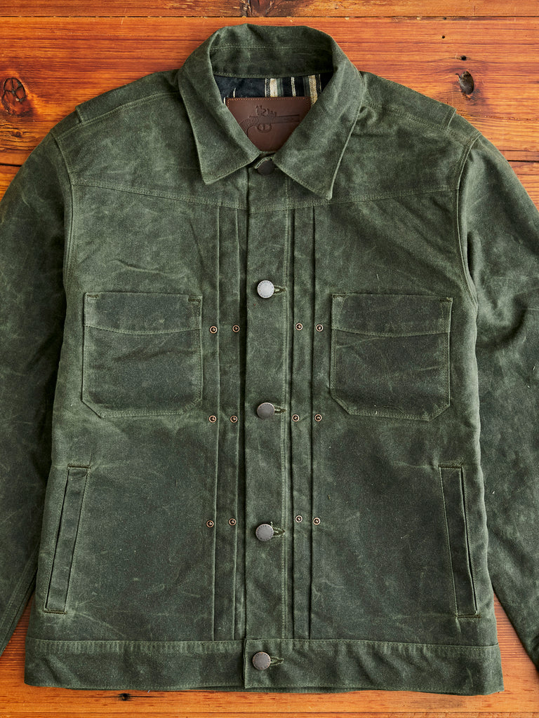 10oz Waxed Canvas Riders Jacket in Olive – Blue Owl Workshop