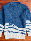 "Best Walrus In Town" Wool Sweater in Blue