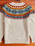 "Fragments Of Light" Knit Sweater in Biscuit
