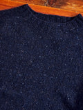 "Terry" Wool Sweater in Navy