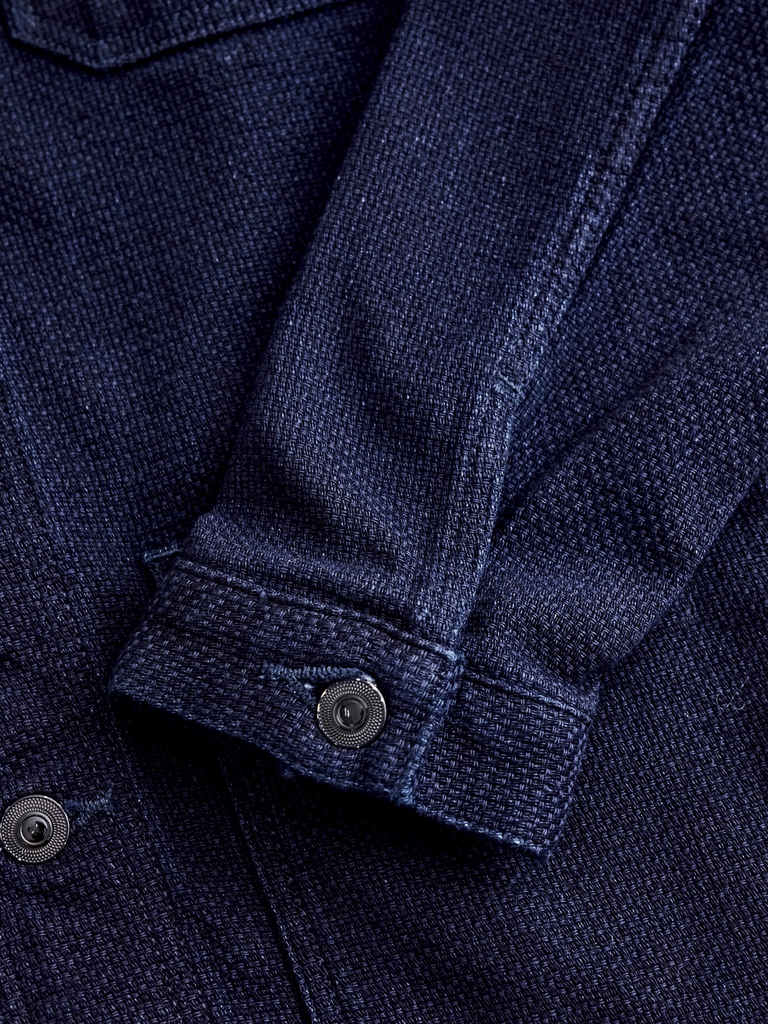 Dobby Sashiko Coverall Coat in Indigo – Blue Owl Workshop