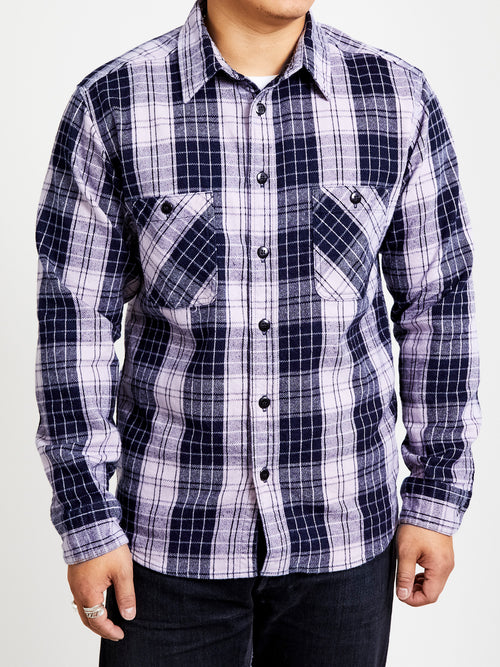 Original Twill Check Flannel Shirt in Pink