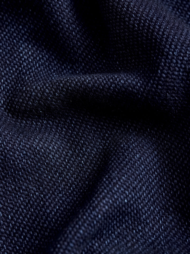Heavy Dobby Sashiko Work Shirt in Indigo
